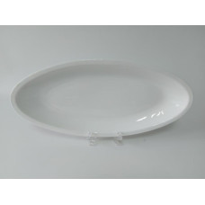 Блюдо глубокое овальное керамическое белое большое сервировочное Тарелка для рыбы 51 * 23 cm H 5cm ВТОРОЙ СОРТ