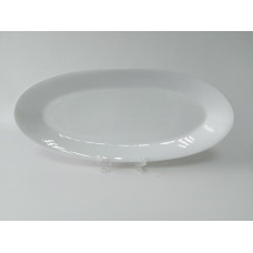 Блюдо овальное керамическое белое большое сервировочное Тарелка для рыбы 56,5 * 25 cm H 5 cm ВТОРОЙ СОРТ