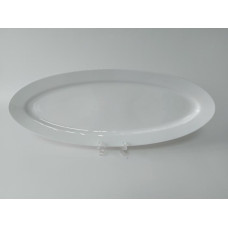 Блюдо овальное керамическое белое большое сервировочное Тарелка для рыбы 57 * 22,5 cm H 3,5 cm ВТОРОЙ СОРТ