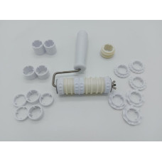 Валик для декора мастики и теста кондитерский пластиковый со сменными насадками L 17 cm W 10 cm