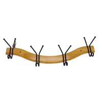 Вешалка для верхней одежды настенная деревянная на 4 крючка AE-92704 L 59 cm W 13 cm
