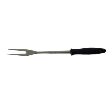 Вилка транжирная поварская кухонная металлическая для мяса с пластиковой ручкой L 31,5 cm