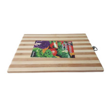 Бамбуковая разделочная кухонная доска для нарезки овощей и продуктов прямоугольная Бамбук 30 * 40 cm