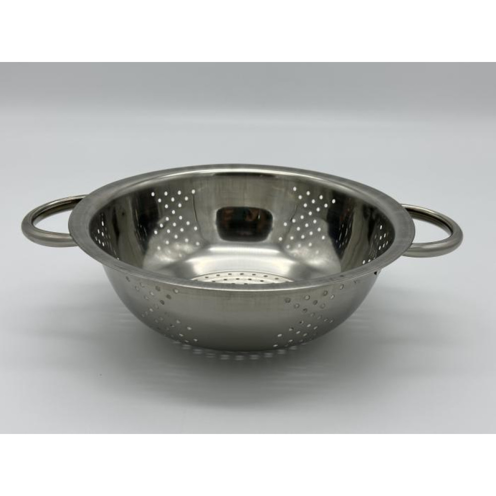 Дуршлаг из нержавеющей стали Сито нержавейка с двумя ручками D 21 cm H 7 cm