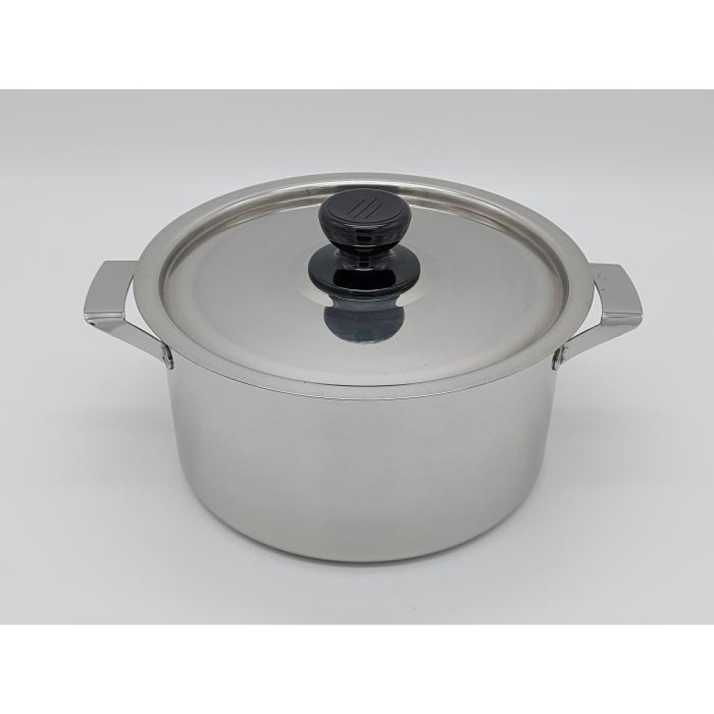Каструля маленька з нержавіючої сталі з кришкою 3 літри D 20 cm H 11 cm