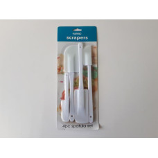 Набор лопаток силиконовых из 4-х штук L 15/24,5/25/25,5 cm.