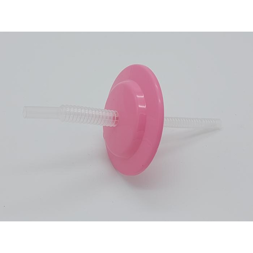 Крышка пластиковая с трубочкой D 9 cm