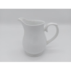 Глек білий керамічний для молока, води та напоїв Молочник з кераміки D 8 cm H 13 cm 700 мл ДРУГИЙ СОРТ