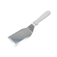 Лопатка кухонна вигнута шпатель із нержавіючої сталі з пластиковою ручкою 12,5*7 cm L 29 cm
