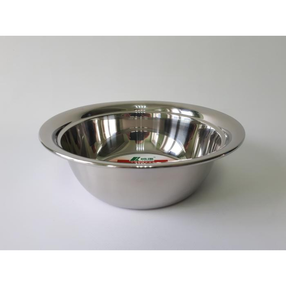 Миска кухонная из нержавеющей стали глубокая D 24 cm H 8 cm 1,7 литра для столовой Нержавейка высший сорт