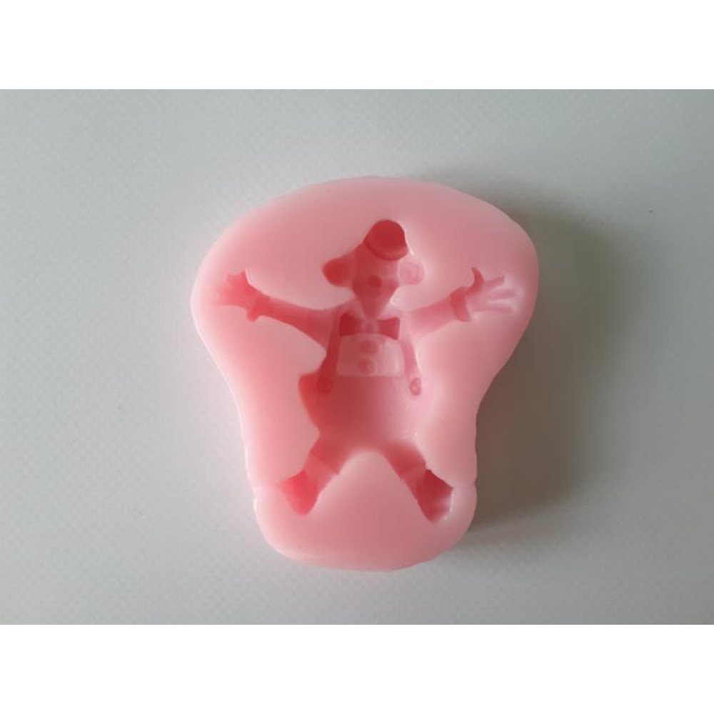 Молд силиконовый кондитерский для мастики и шоколада Клоун 7,5 * 7 cm