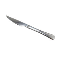 Нож столовый для стейка и мяса с зубцами нержавейка Элит L 21,5 cm в упаковке 12 штук из нержавеющей стали