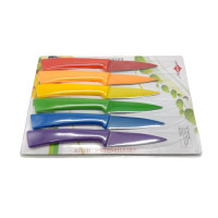 Набір кольорових ножів для чищення та нарізки овочів та фруктів L 20 cm лезо 9 cm Кухонні ножі та підставки