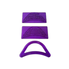 Відбиток кондитерський пластмасовий фіолетовий Ажурний 11*5,5 cm