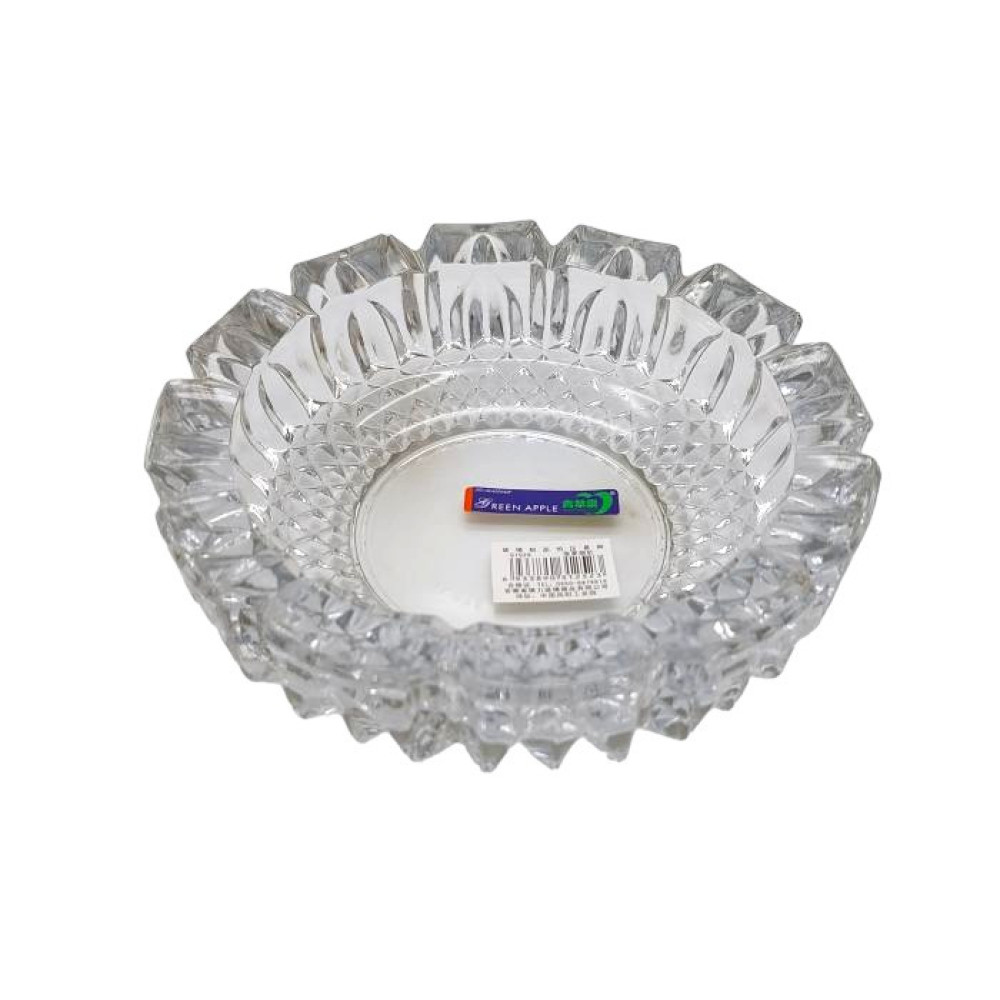 Попільничка скляна кругла для цигарок настільна D 16/12 cm H 4,5 cm