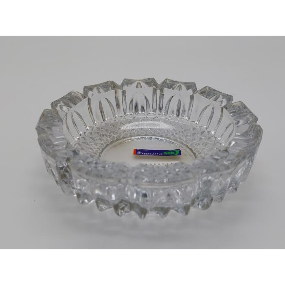Попільничка скляна кругла для цигарок настільна D 16/12 cm H 4,5 cm