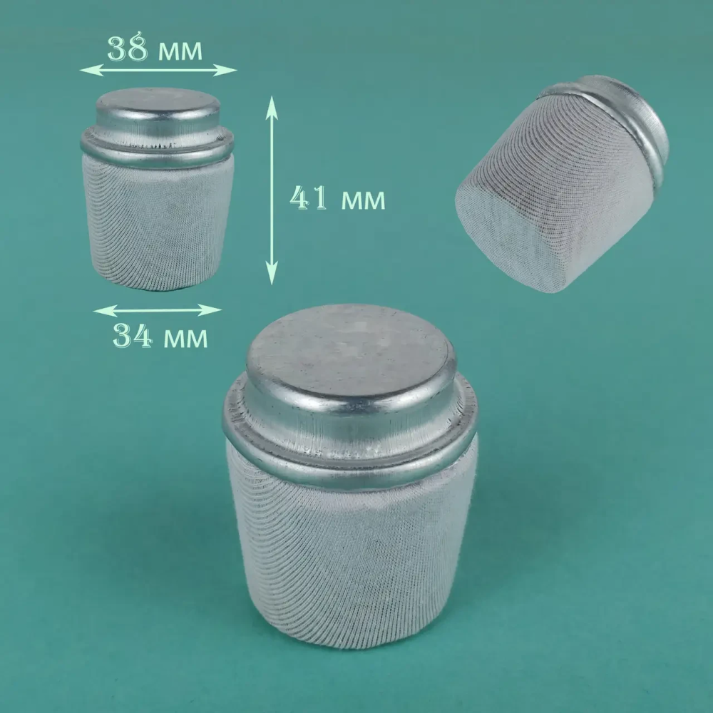 Корковая пробка для термоса в тканевом чехле D 3,4 cm H 4,1 cm