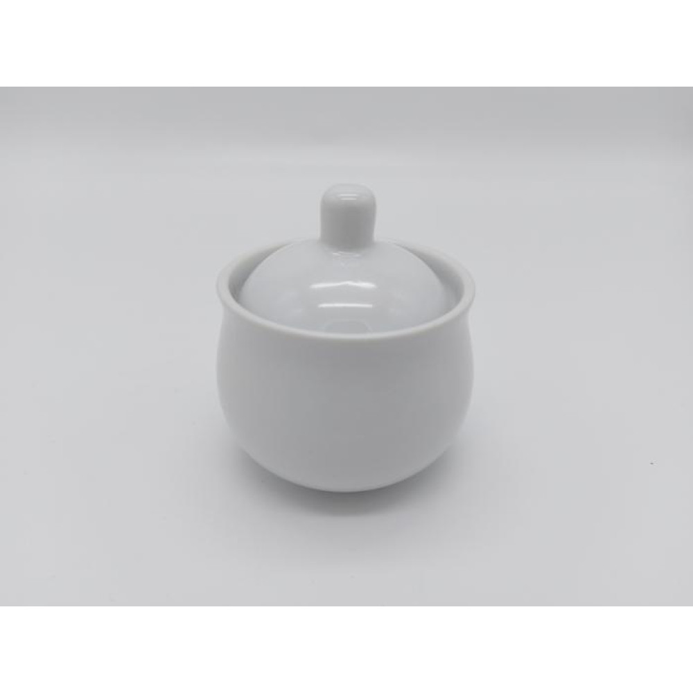 Сахарница керамическая белая для кафе D 8 cm H 7 cm 250 мл.