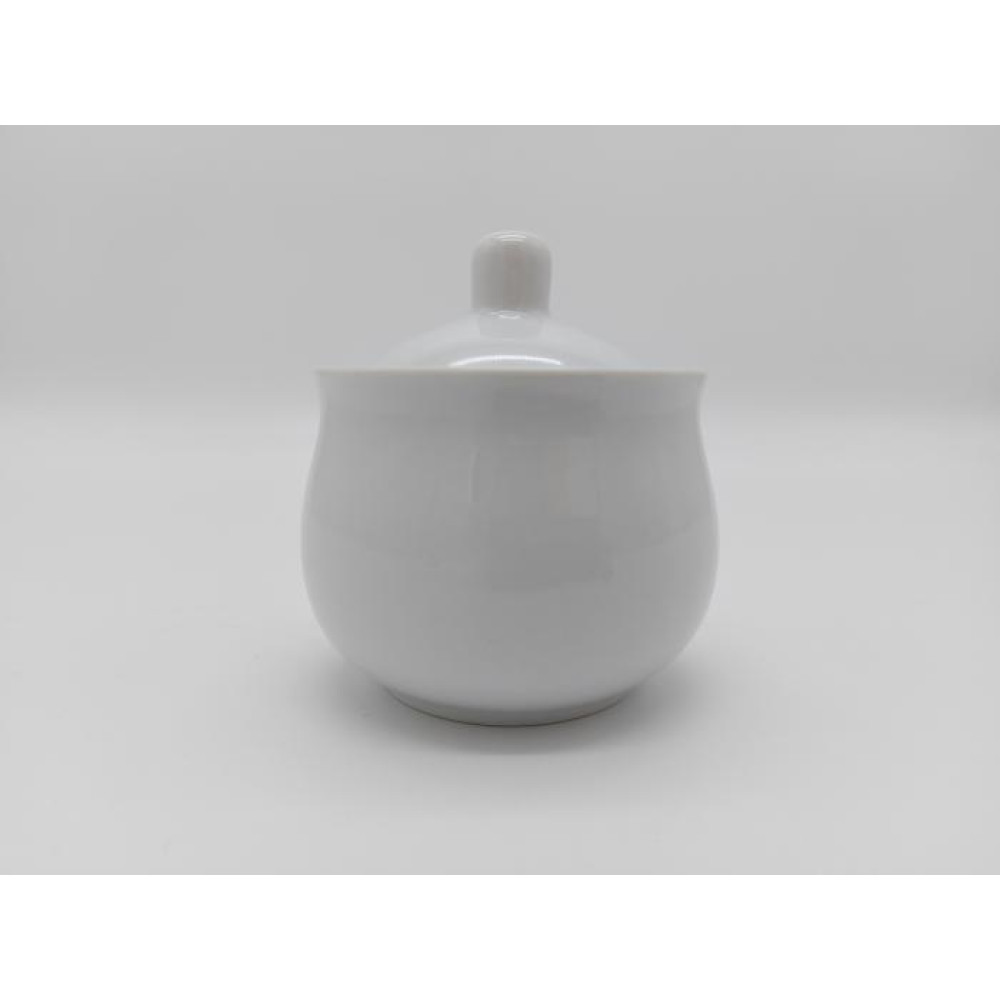 Сахарница керамическая белая для кафе D 8 cm H 7 cm 250 мл.