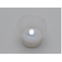 Светодиодная свеча на батарейках искусственная Электронная LED свеча в стакане D 5 cm H 4 cm