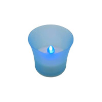 Светодиодная свеча на батарейках искусственная Электронная LED свеча в стакане D 5 cm H 4 cm