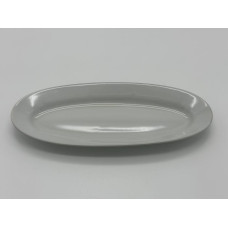 Оселедниця керамічна тарілка біла Блюдо овальне для оселедця з рівним краєм 26*10,5 cm H 2 cm