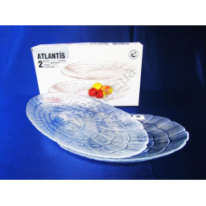 Набор тарелок Атлантис из 2-х овал 15 х 24 см.
