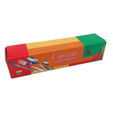 Упаковка для столовых приборов картонная Коробка для ложек вилок ножей подарочная 21*5*5 cm