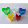 Пластиковая форма для выпечки печенья и пряников Сердце Вырубка каттер для печенья в наборе 5 штук H 3 cm