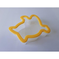 Пластиковая форма для выпечки печенья и пряников Рыбка Вырубка каттер для печенья L 10 cm