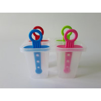 Формы для мороженого эскимо пластиковая в наборе 4 штуки Формочки для фруктового льда 7 * 4,5 * 1,2 cm