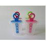 Формы для мороженого эскимо пластиковая в наборе 4 штуки Формочки для фруктового льда 7 * 4,5 * 1,2 cm
