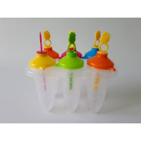 Форми для морозива пластикова у наборі 6 штук Формочки для фруктового льоду L 10 cm