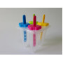 Формы для мороженого пластиковая в наборе 4 штуки Формочки для фруктового льда L 9,5 cm