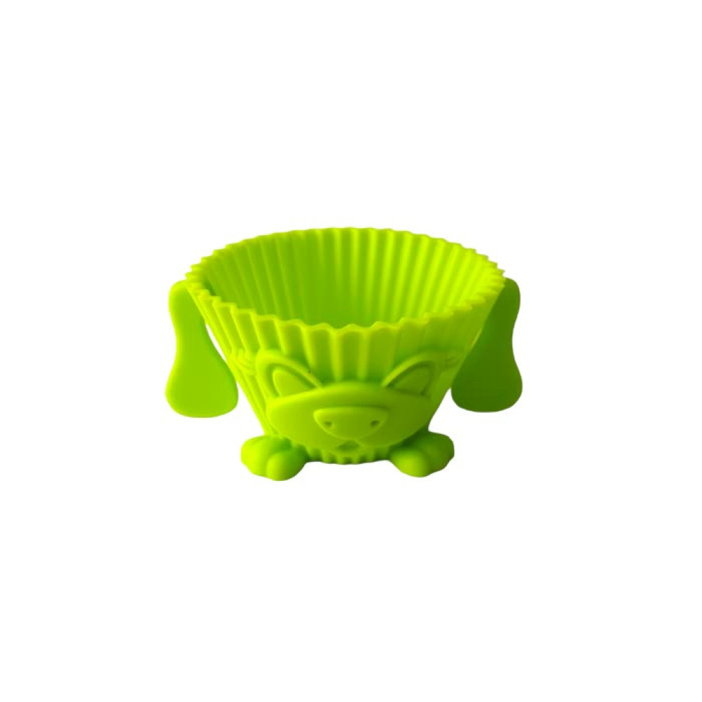 Форма силіконова кондитерська для випікання кексів Собачка D 7 cm H 3,5 cm