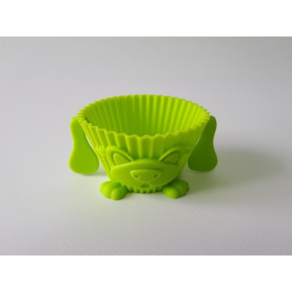 Форма силіконова кондитерська для випікання кексів Собачка D 7 cm H 3,5 cm