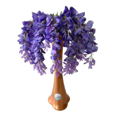 Гілка гліцинії штучна фіолетова для декору Квіти для декорування L стебла 70 cm L квітки 39 cm