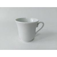 Чашка кавова керамічна біла без блюдця для кави в упаковці 6 штук D 8 cm H 7 cm 150 мл