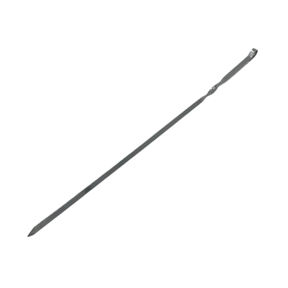 Шампур з нержавіючої сталі L 60 cm товщина 1 cm в упаковці 6 штук