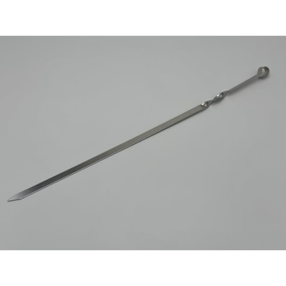 Шампур из нержавеющей стали L 60 cm толщина 1,2 cm в упаковке 6 штук