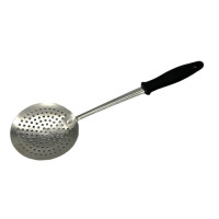 Шумівка лопатка кухарська кухонна нержавіюча сталь з дірочками для зняття піни з пластиковою ручкою L 32 cm