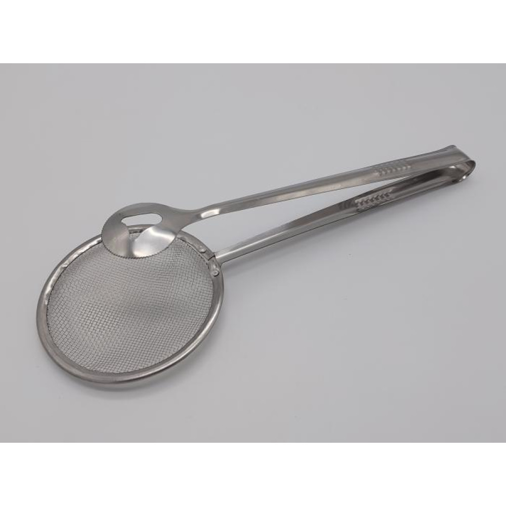 Щипцы для фритюра и жарки с сеткой-шумовкой нержавеющие L 28 cm