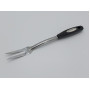 Вилка транжирна кухарська кухарна металева для м'яса з пластиковою ручкою Еліт L 34,5 cm