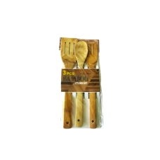 Набір кухонного приладдя бамбуковий для кухні 3 шт. ложка для гарніру, 2 лопатки L 28 cm