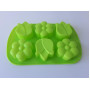 Форма силиконовая кондитерская для выпечки печенья и десертов Цветы 6 штук 26*17*3 cm