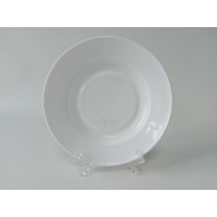 Тарелка глубокая столовая стеклокерамика белая для супа Миска для первых блюд суповая в упаковке 6 шт 350 мл