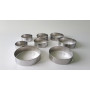 Набір форм для салатів та гарнірів нержавіюча сталь Кільця для формування гарнірів металеві 8 штук