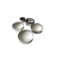 Набір форм для салатів та гарнірів нержавіюча сталь Кільця для формування гарнірів металеві 14 штук