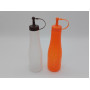 Набір пластикових пляшок для соусу кетчупу майонезу гірчиці Ємності пластик з носиком 2 штуки H 22 cm 550 ml