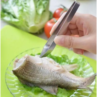 Щипцы кулинарные для удаления рыбных костей из нержавейки Пинцет кухонный для костей рыбы металлический L 12cm